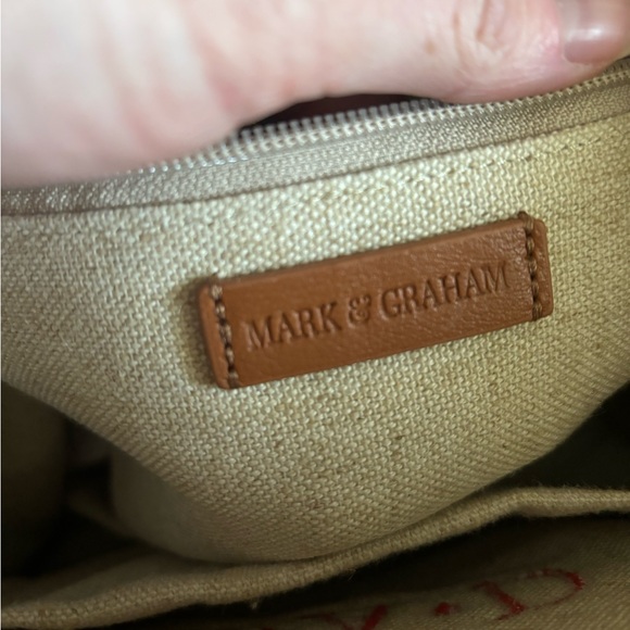 New without tags personalized Mark & Graham camo satchel CAD initials - Picture 6 of 7